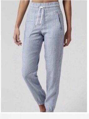 Athleta Light Blue Drawstring Jogger Pants